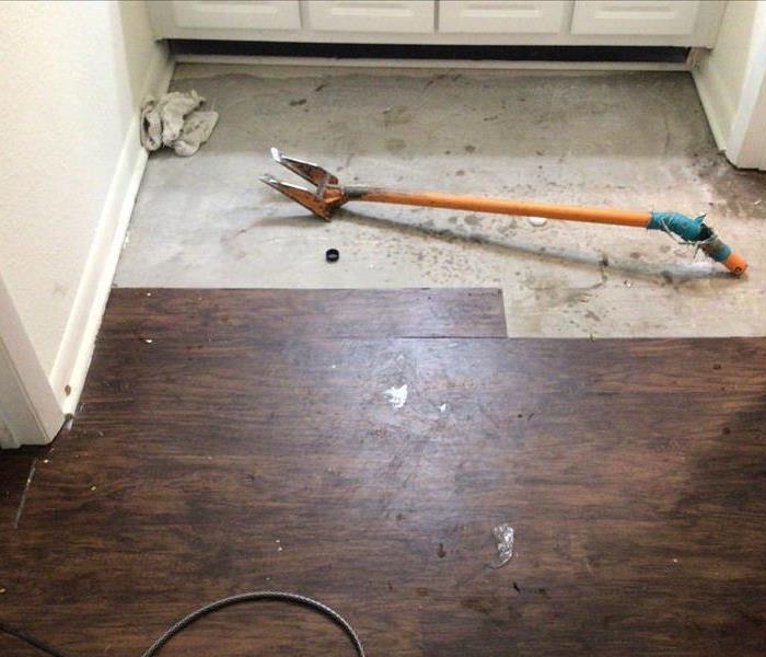 Damaged flooring in a Barrow County property