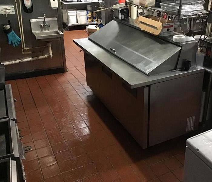 A Barrow County commercial kitchen with water damage