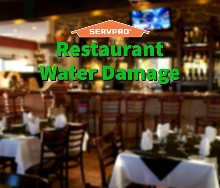 Water damage in a Barrow County restaurant
