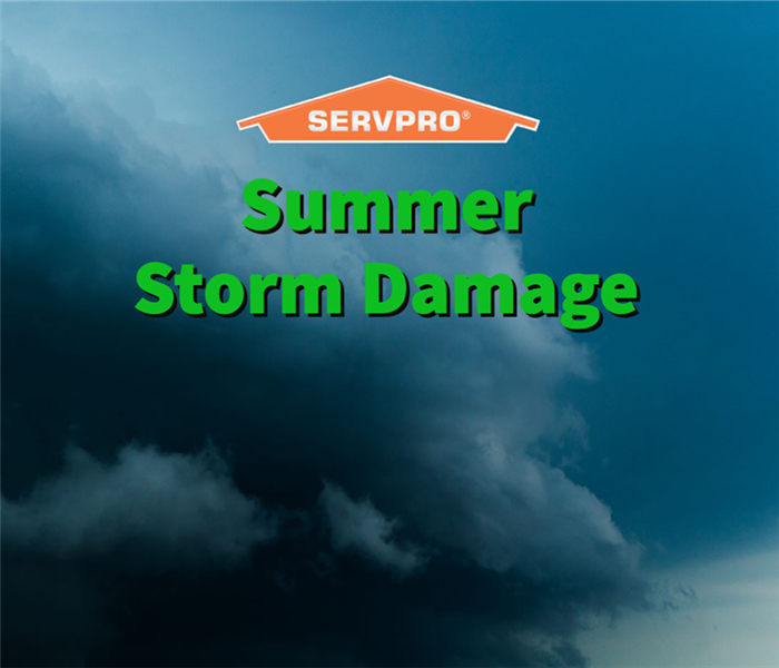 Summer storm damage restoration services performed by SERVPRO