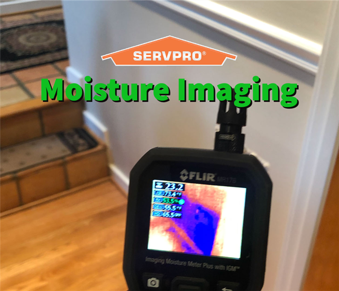 Moisture imaging technology being used by a SERVPRO of Barrow County professional.